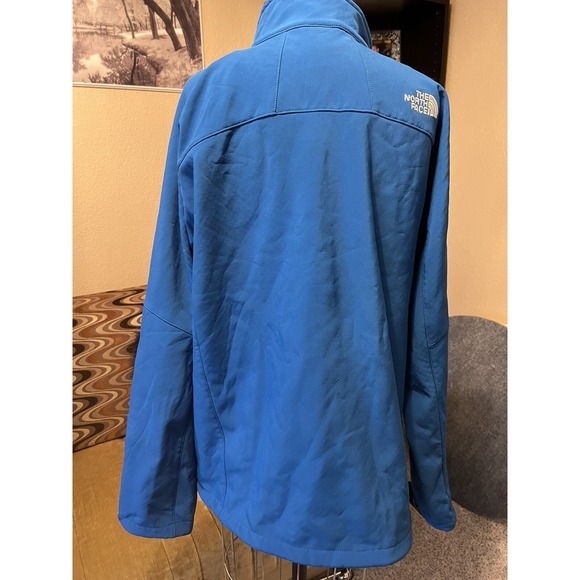 North Face New Women's Shell rock jacket Outdoor Blue Drawstring Bottom Sz L - Picture 4 of 9